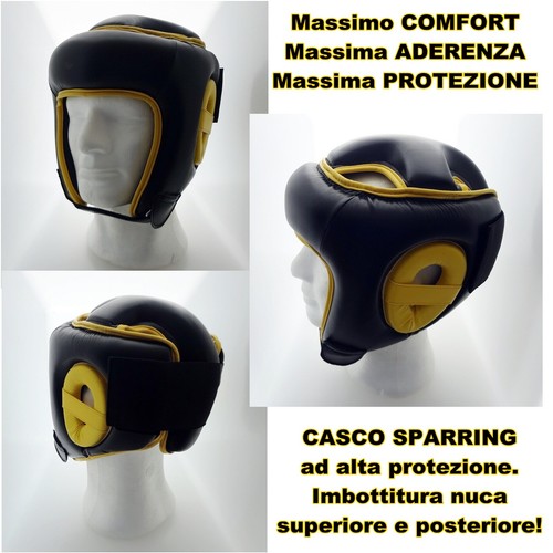 casco boxe mma muay thai kick boxing sparring caschetto boxe mma ecopelle |  eBay