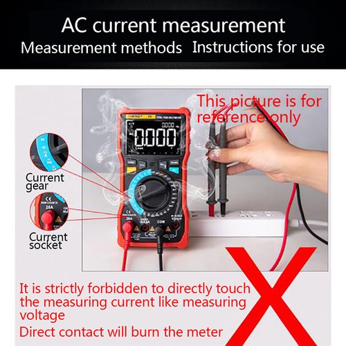 ANENG M118A Digital Multimeter Portable AC/DC Tester Mini Resitance Meter RM W❤D - Bild 5 von 12