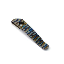 1 PC Tiger Pattern Roasted TC4 Backclip for Strider SNG/SMF 