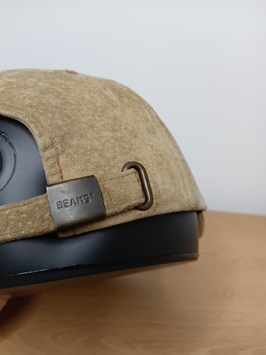 Beams Plus + Suede Cap Hat Size One Size Beige Pigskin Adjustable - Picture 9 of 17