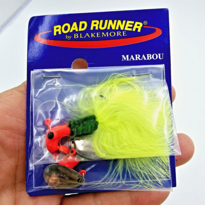 Blakemore 1003-01 Marabou Road Runner 1/8 Oz. Tutto Bianco - Foto 4