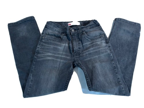 Levi's 541 Jeans Kid Stretch Size 12 26x26 Faded Black Gray Elastic Waist Boy's - Picture 3 of 8