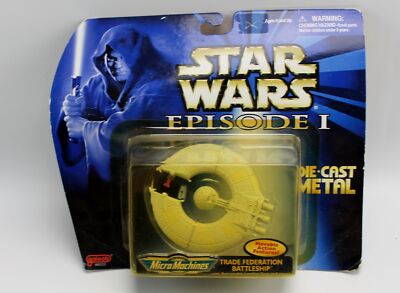 Star Wars Episode 1 Die Cast Metal Micro Machines Trade Federation 