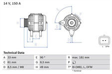 Bosch 0986080420 Alternator