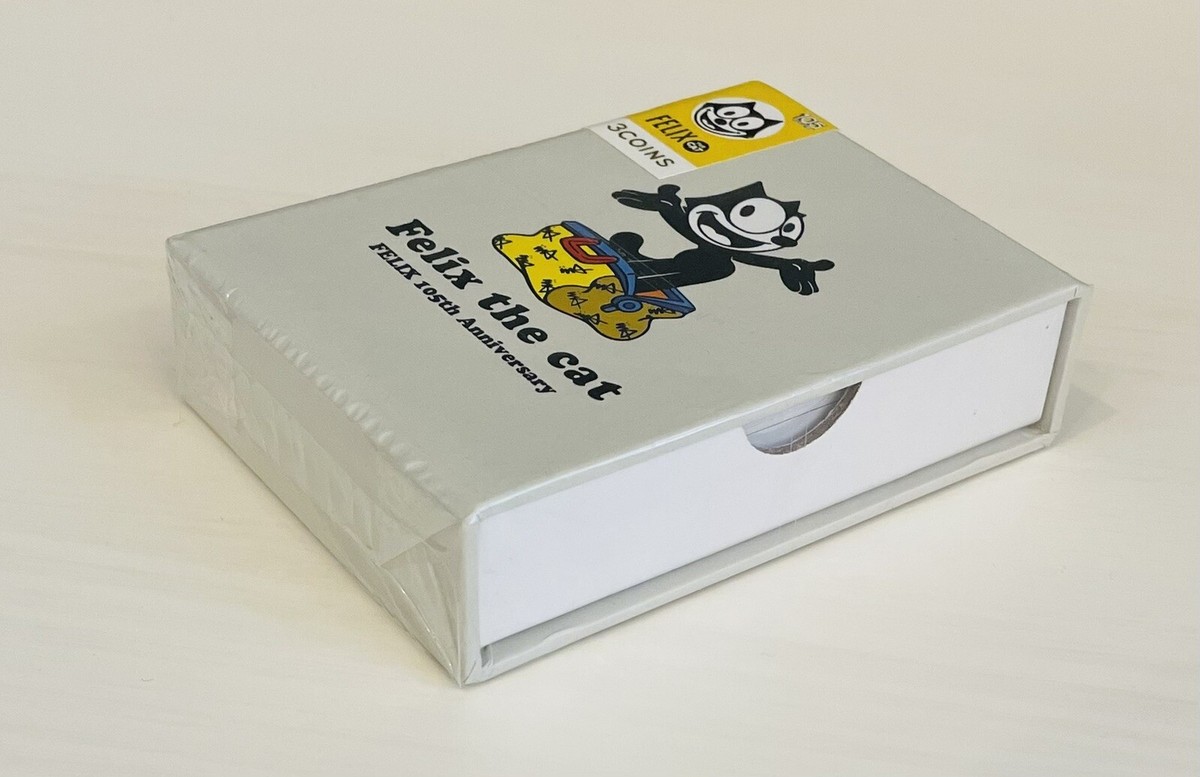Felix the cat playing cards , 105th Anniversary , made of plastic