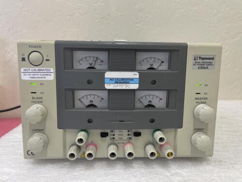 TOPWARD 6306A DUAL-TRACKING DC POWER SUPPLY, POWERS ON