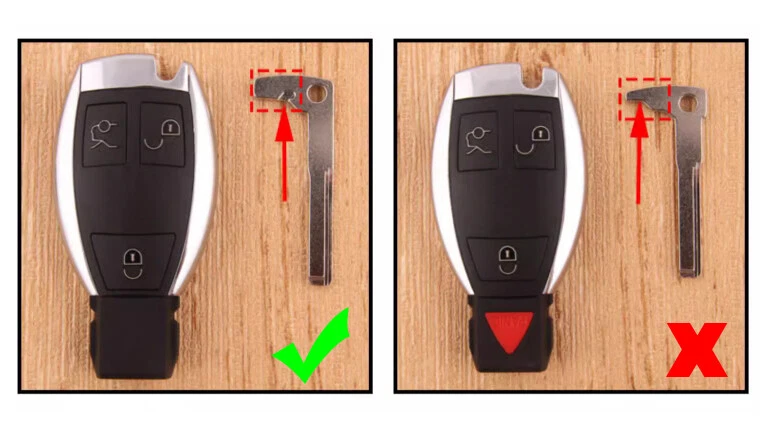 Carcasa de protección de llave de coche remota apta para Mercedes Benz CLS63 AMG 2007-2011 Foto 2 de 4