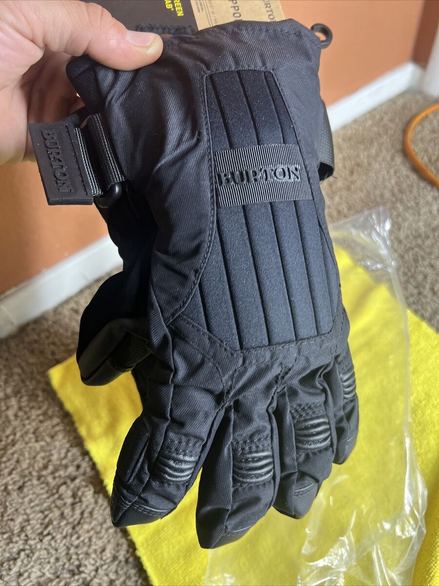 Brand New Burton Support Glove Black True Black Medium Size
