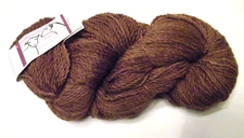 1 Hank Woolbearers Yarns "Ringspun/Alpaca" Worsted Weight Hand-Dyed Yarn in Rust