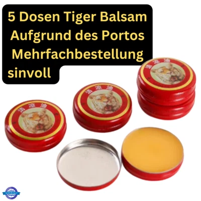 LEIVYS NATURAL Leivys Tiger Balm - Natürliche Linderung bei Muskel- und Gelenkschmerzen 5 St.