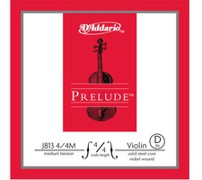 D'Addario J813 Prelude Violin 4/4 - Medium Single D string
