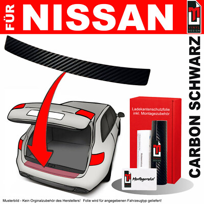 Lackschutzfolie Ladekantenschutz für Nissan X-Trail T32, ab 2014 CarbonSchwarz