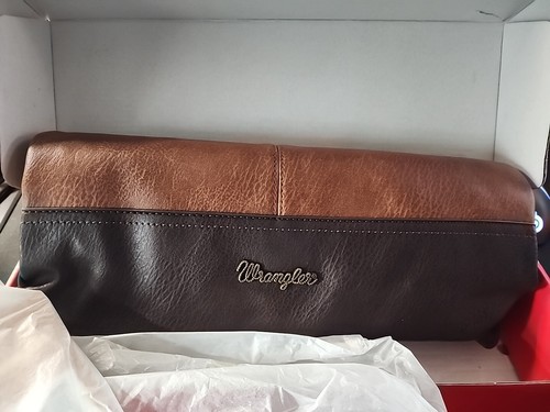 Wrangler Hobo Tasche Damen vegan Leder Oberteil Griff Schultertaschen & Handtasche braun - Bild 2 von 4