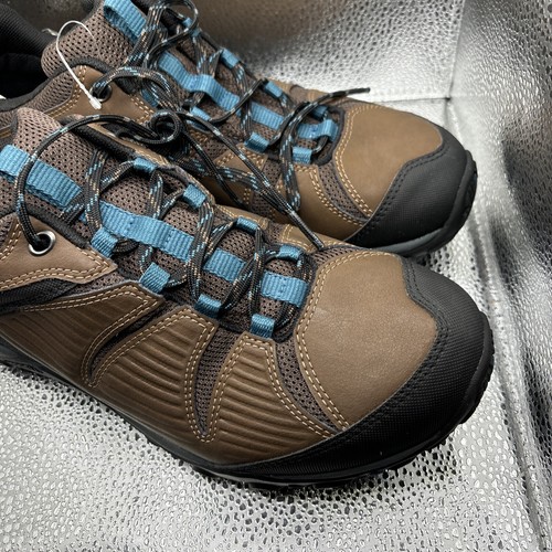 Merrell Men's Hiking Trail Shoes Brown Blue Select Dry Air Cushion Size 9 - Picture 3 of 8