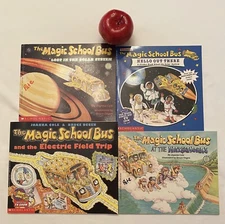 Scholastic The Magic School Bus Set 4 Books Space, Water & Electric Paper MSBP2