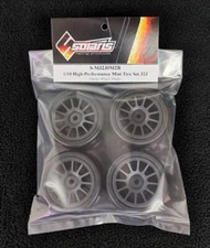 Solaris RC M-Chassis Car Mini Slick Tire Set(32-J,Black Wheel)Tamiya 3Racing
