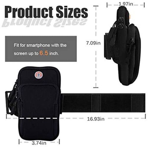 Universal Running Armband Phone Case Holder - High Quality Phone Bag - Jogging - Picture 4 of 11