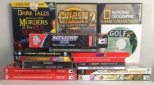 PC Games Lot Of 18 PC CD-ROM Disc NM/M - Pop Cap, E.A. Poe, Mystery, Puzzle