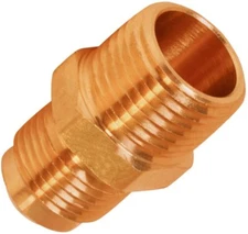 Brass Flare x Male Adapter Pipe Fitting; 1/2"in OD x 1/2"in MIP Connections USA