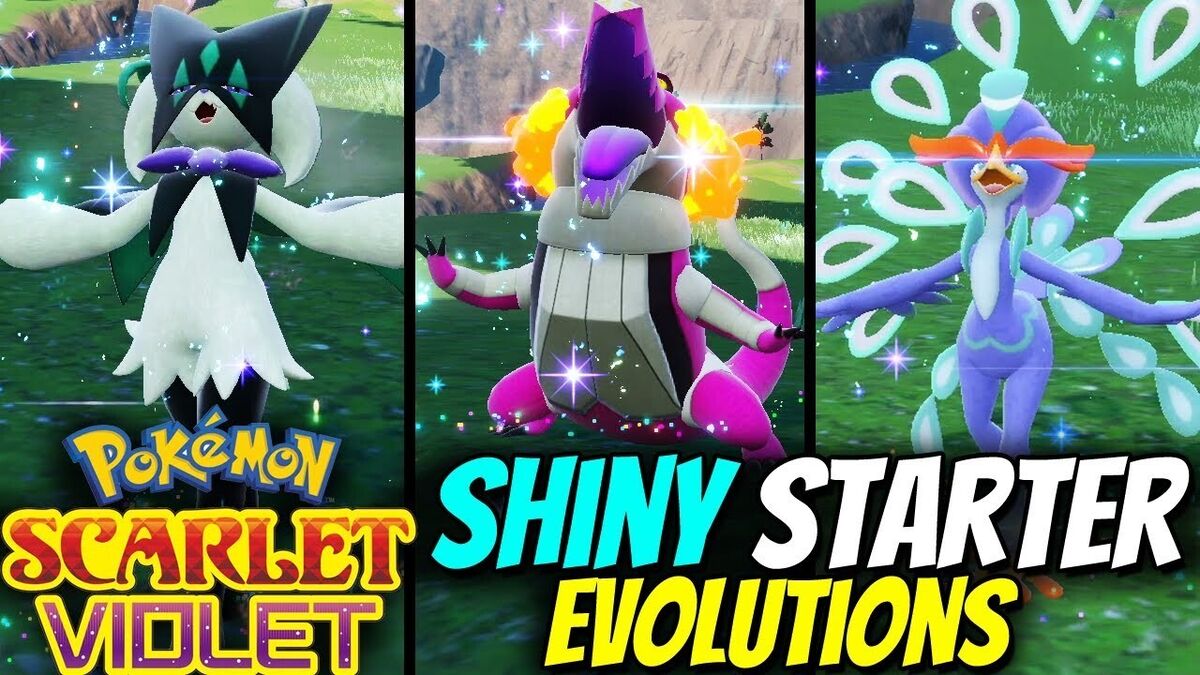 Pokémon Scarlet and Violet starter evolutions and what they look