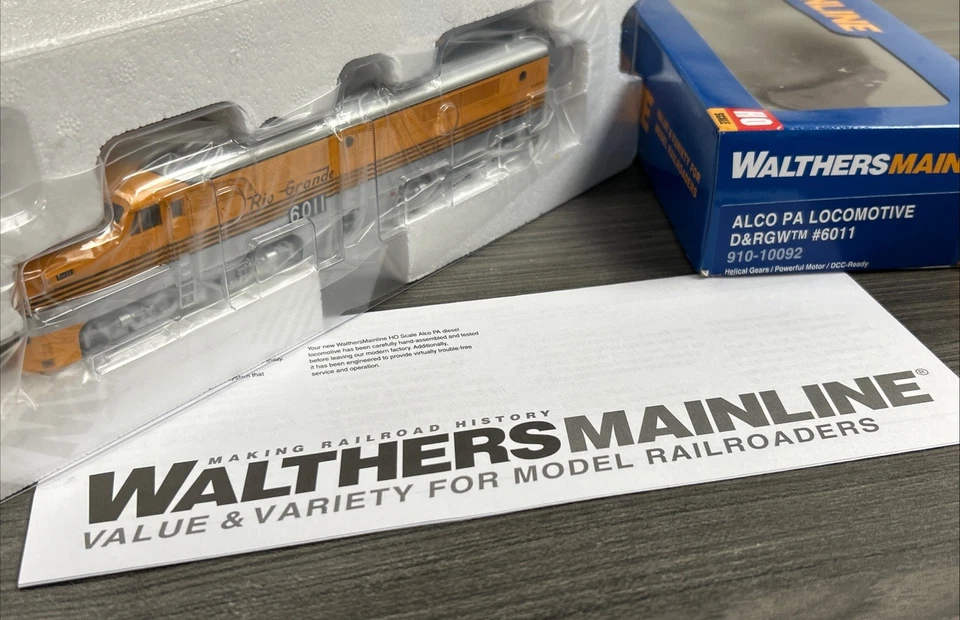 Walthers Mainline HO #910-10092 ALCO PA Locomotive D&RGW #6011 NIB - Image 2 of 4