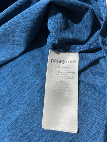 Sudadera con Capucha Patagonia Capilene Cool Daily Claytime Para Hombres 2XL XXL Azul Exterior Informal - Imagen 7 de 8