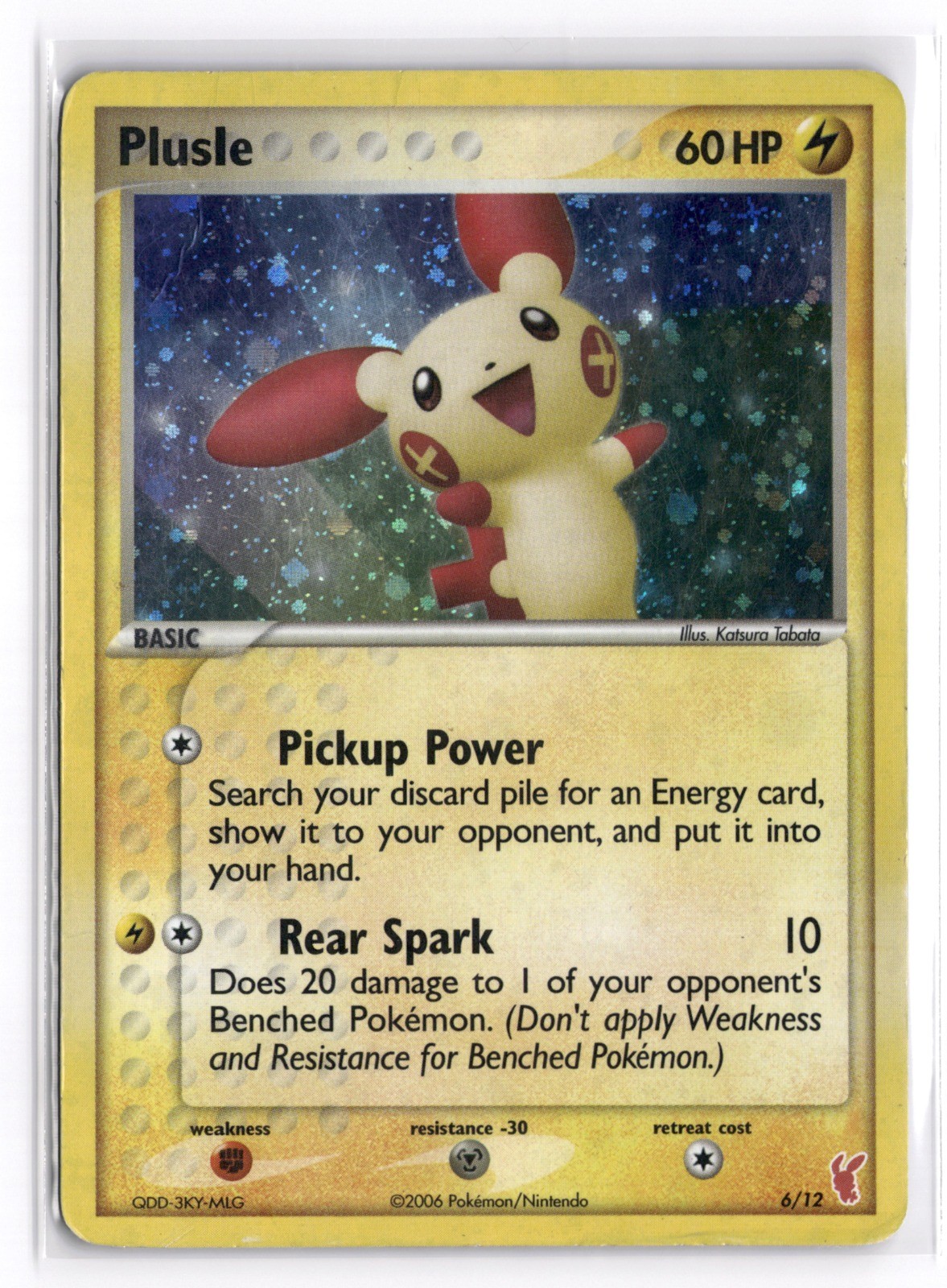 Pokemon TCG Plusle 6/12 EX Trainer Kit 2: Plusle & Minun Common Holo MP