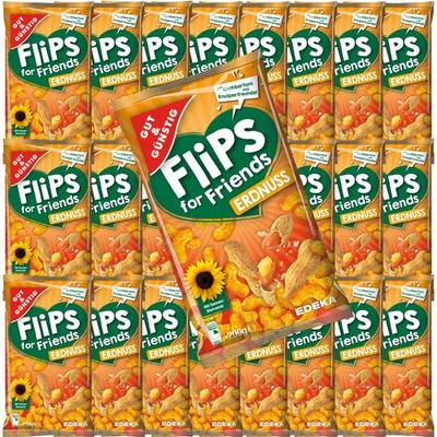 Gut und Günstig Erdnuss-Flips 25x200g Beutel