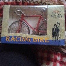 BICICLETTA DA CORSA 1/12 modello in miniatura minicar rossa