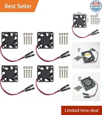 Durable 30mm Raspberry Pi DC Fan - Quiet Cooling for All Models - 4-Piece
