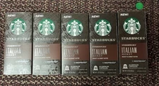 Starbucks Nespresso Dark Italian Roast Aluminum Capsules 50 PODS Best by 8/18/25