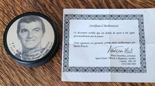 Mario Tremblay Autographed Puck With COA From Sport Flash 1991