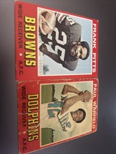 1974 Topps Wonder Bread Frank Pitts And Paul Warfield