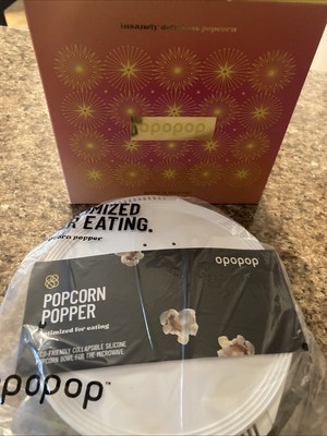 OPOPOP Popcorn Popper Silicone Collapsible Microwave Bowl BPA FREE New Yellow