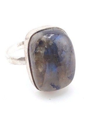 925 Silber Labradorit Ring Vintage 1990er RG54 Bis ...