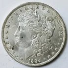 1884-0 Morgan Silver Dollar-X Fine