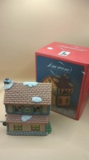 Vintage Americana Porcelain "Cobbler" Christmas Village Building with Lighting