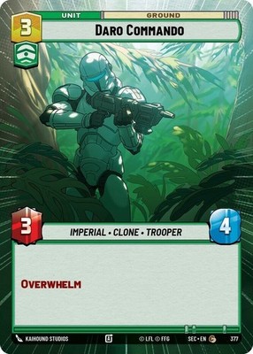 3X-Daro Commando - Hyperspace-SWU06-Secrets of Power-Star Wars Unlimited