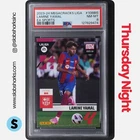 2023 PANINI MEGACRACKS LALIGA EA SPORTS #108 BIS LAMINE YAMAL RC ROOKIE PSA 8