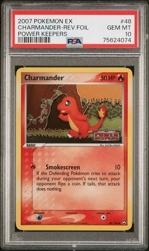 Pokemon Charmander EX Power Keepers Reverse Holo #48 PSA 10 GEM MT Low Pop