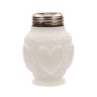 Victorian Era EAPG Dithridge #26 Heart Milk Glass Single Salt Shaker 3" Tall