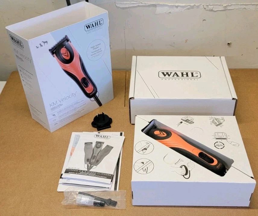 NEW Wahl Professional KM Velocity Corded Pet Grooming Clippers Dogs Cats Equine
Opens in a new windo