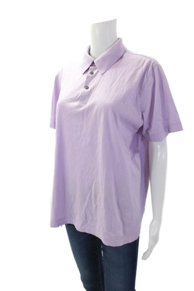 Top Boss Hugo Boss Mujer Algodón Manga Corta Cuello en V P Púrpura Talla L Foto 2 de 4