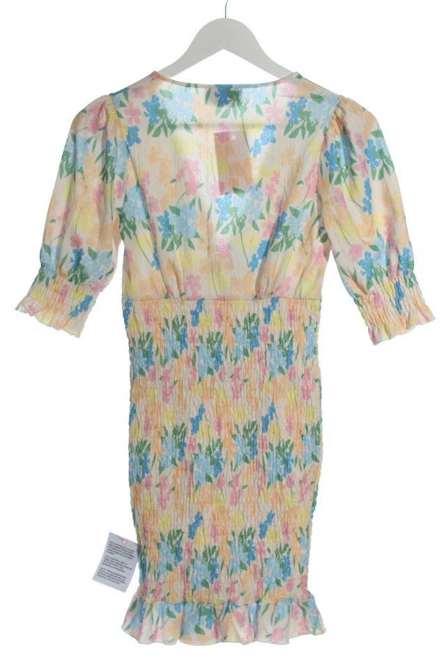 ASOS DESIGN Mini vestido Mujeres Vestido Talla EU 34 amarillo pálido-rosa-azul - Imagen 2 de 4