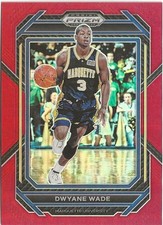 2023-24 Panini Prizm Dwyane Wade Red Prizm 024/299 Miami Heat