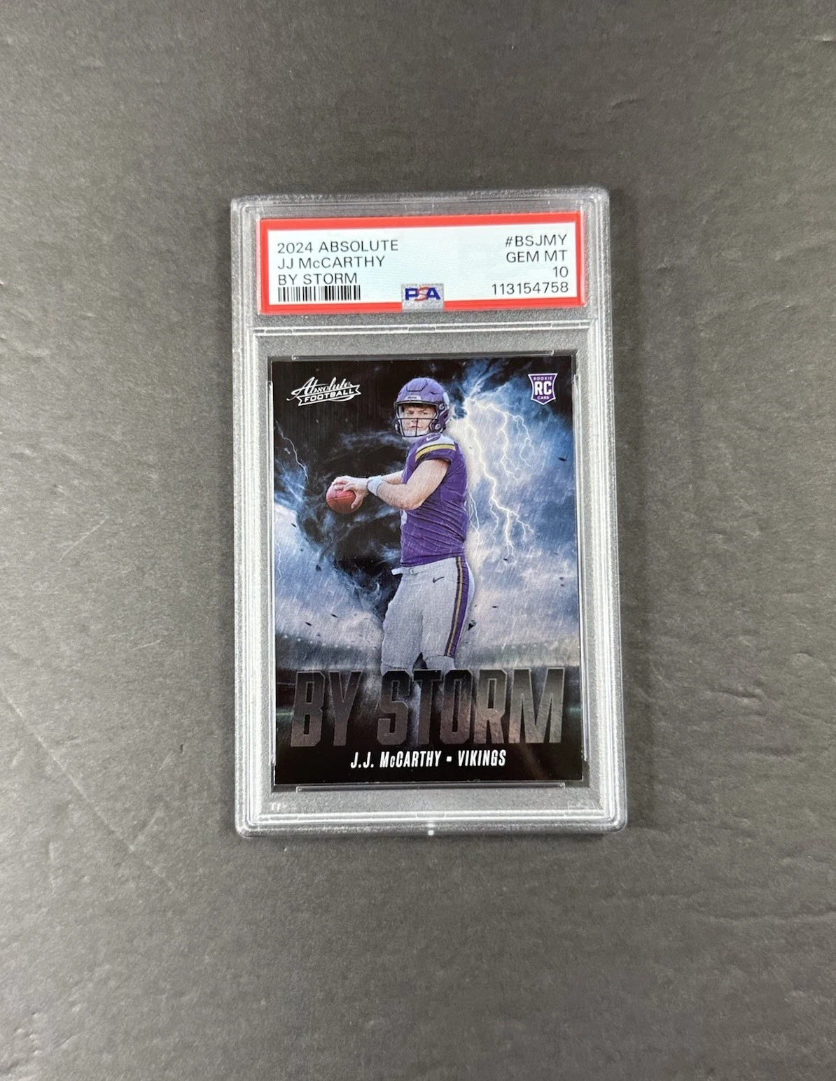 JJ McCarthy Panini Absolute By Storm #BSJMY Base