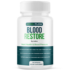 Herbal Flow Blood Restore Capsules HerbalFlow Heart Health Support 60ct 