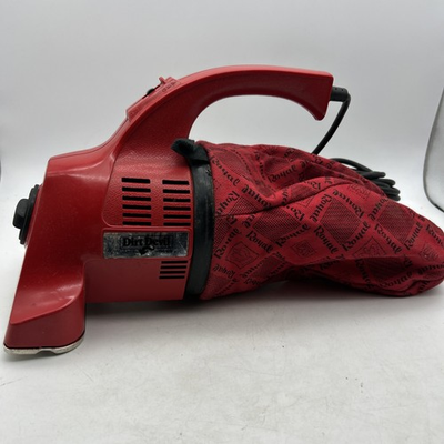 #ad Dirt Devil Hand Vac Model 103 Royal Red USA Made Vacuum Cleaner Works 20ft Cord $19.53