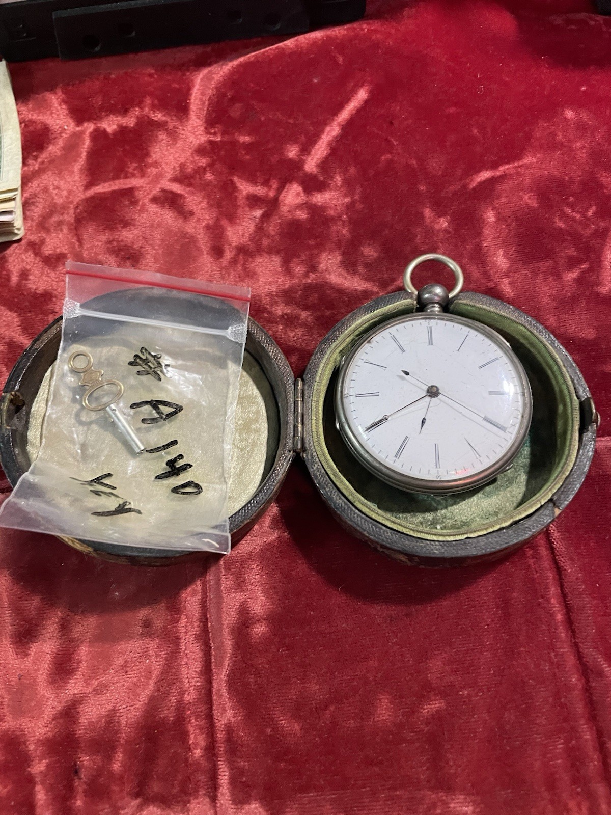 Vintage  LARGE  SILVER Jump SECOND DUPLEX POCKET … - image 1