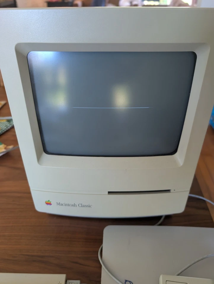 Apple Macintosh Modelo Clásico M0420 Botas al Disco Ratón Indicador Teclado Sin Caja Foto 4 de 4